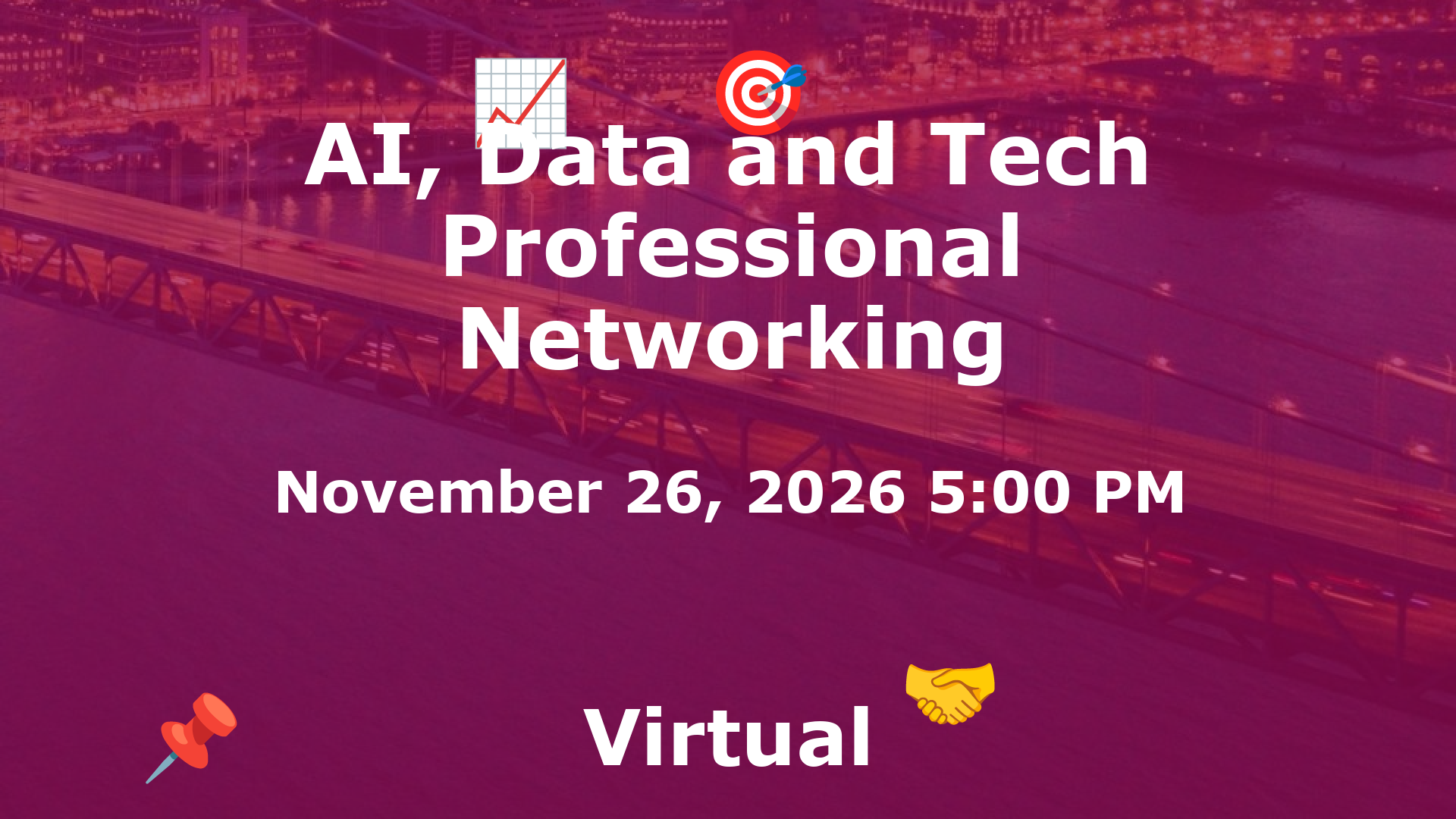 AI, Data and Tech Professional Networking event image